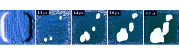 topographic AFM image of the PZT capacitor